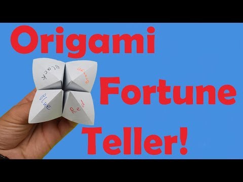 How to Fold an Origami Fortune Teller + How to Use it