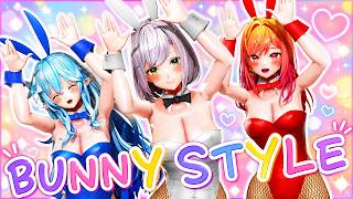 【ホロライブMMD】『Bunny Style』T-ARA 4K #白銀ノエル #雪花ラミィ #一条莉々華