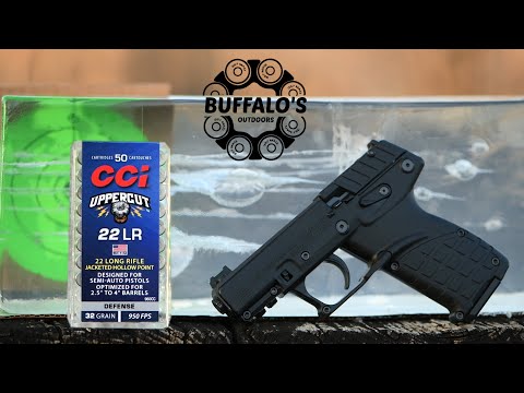 CCI Uppercut .22lr Defense JHP tested with the KELTEC P17