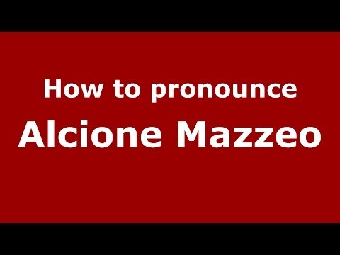 How to pronounce Alcione Mazzeo (Brazilian/Portuguese) - PronounceNames.com