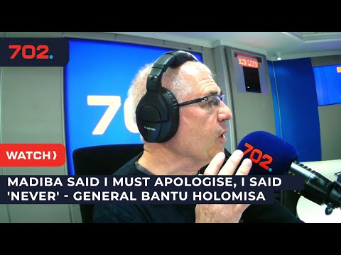 Madiba said I must apologise, I said 'NEVER' - General Bantu Holomisa