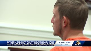 Clermont County father pleads not guilty to charges in deaths of 3 young sons