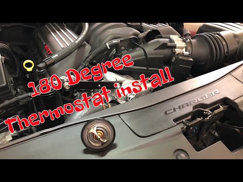 2015 - 2022 charger scatpack / SRT 392 180 degree thermostat install. ✔️
