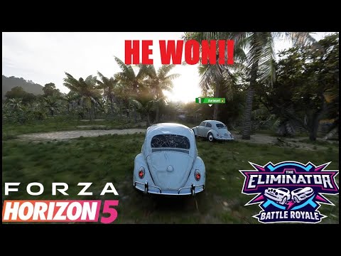 TRYING TO WIN THE ELIMINATOR USING ONLY BEETLE WITH MY FRIEND AND HE WON!! - FH5 THE ELIMINATOR