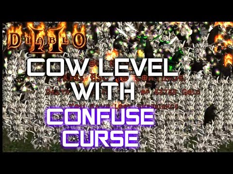 Cow Level with Confuse Curse - Diablo 2