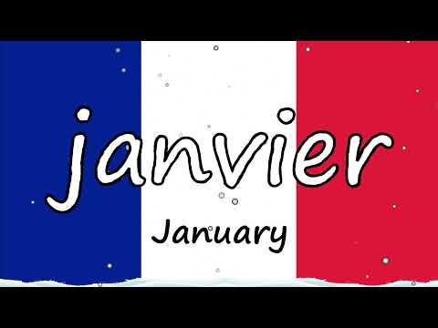 🇫🇷 the MONTHS in FRENCH - Les mois de l´année en Français 📆 🇫🇷