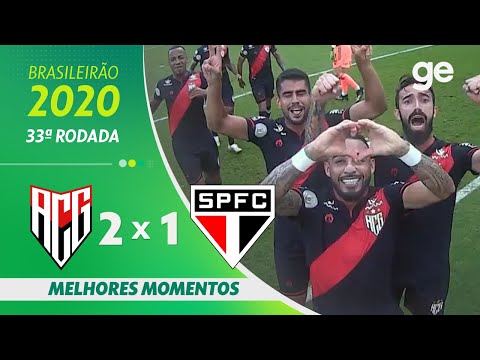 ATLÉTICO-GO 2 X 1 SÃO PAULO | MELHORES MOMENTOS | 33ª RODADA BRASILEIRÃO 2020 | ge.globo