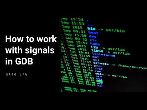 How to work with signals in GDB