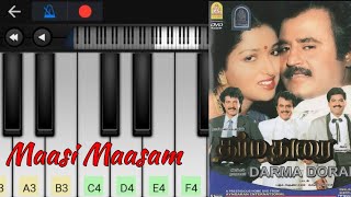 Download lagu Maasi Maasam | Dharma Durai | Easy Piano Tutorial | Rajinikanth mp3