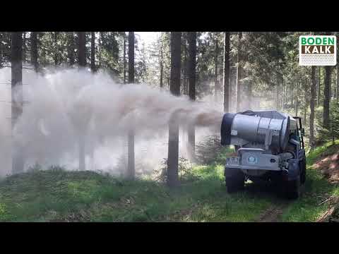 Waldbodensanierung mit Feuchtkalk Gut Persenbeug 2021
