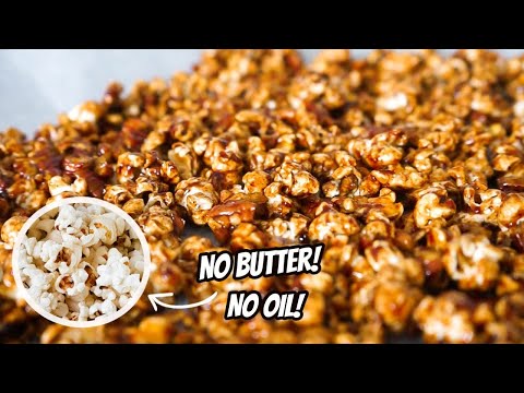 HOW TO MAKE STOVETOP POPCORN (no butter or oil) + 3 delicious topping recipes