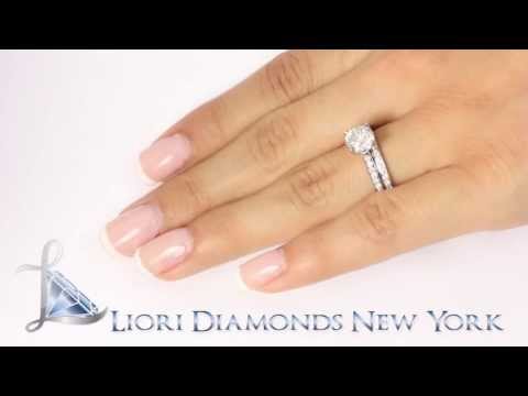 ER-0234 - 1.93 Carat G-I1 Diamond Engagement Ring & Wedding Band Set 14k White Gold