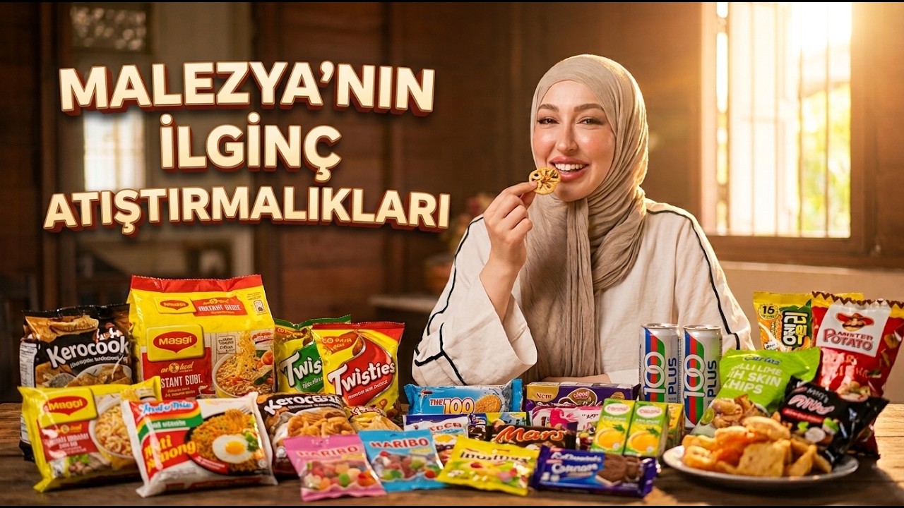 🇲🇾Malezya’da Atıştırmalıklar Bile Farklı!-İlk Kez Denediğim Atıştırmalıklar🇲🇾