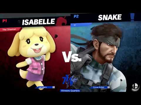 Buffalo Smash Weekly 13- Jamajaro(Snake) vs Cyrus Ember(ROB,Isabelle) Winners Quarters SSBU