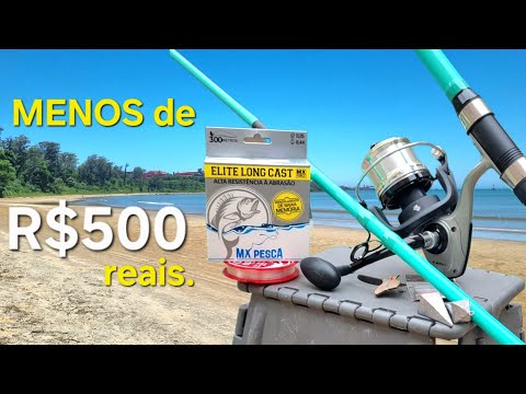 MONTEI UM KIT DE PESCA COMPLETO e dei PARA O PRIMEIRO PESCADOR QUE ACHEI NA PRAIA.