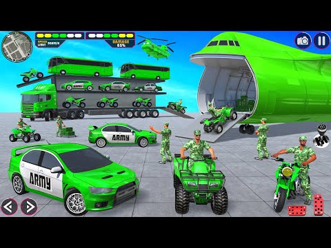 Army Vehicle Transport Simulator 3D - US Cargo Truck Transporter Military Driving - Android GamePlay