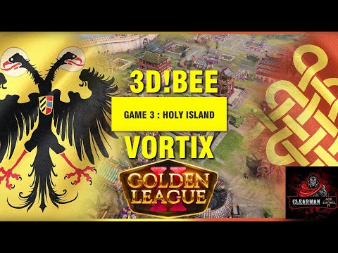3D!BEE vs Vortix | Game 3 |$70.000 Golden League AOE 4