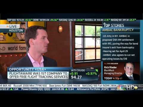 CNBC Street Signs - Daniel Baker, CEO, FlightAware - April 9, 2013 (HD)