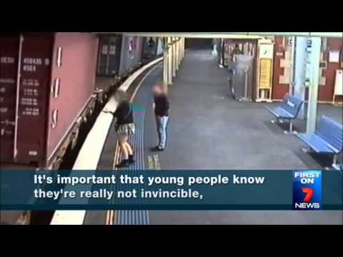 Seven News Sydney - Woman speaks out after Springwood station incident (28/1/2014)