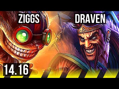 ZIGGS & Nautilus vs DRAVEN & Braum (ADC) | 65% winrate, 12/3/14, Legendary | NA Master | 14.16