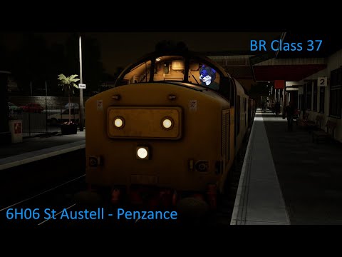 6H06 St Austell - Penzance - BR Class 37 - Train Sim World 2