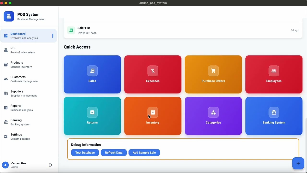 Smart Offline POS System – Retail, Restaurant & Inventory Management (All Platforms)