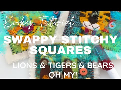 Kooky Tutorial - SWAPPY STITCHY SQUARES