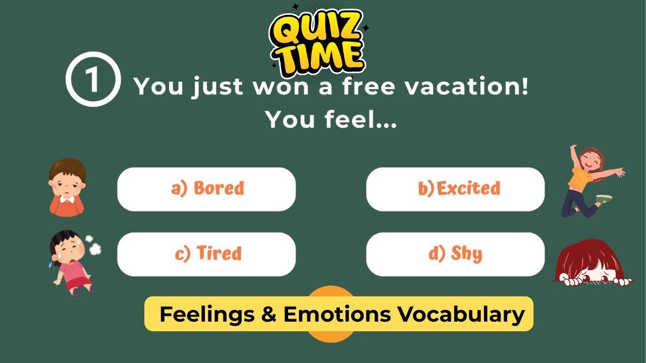 Feelings & Emotions Vocabulary Quiz - ESL English Practice