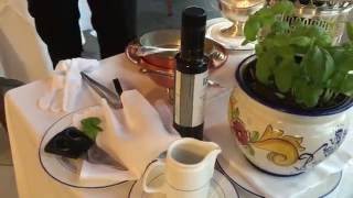 Making spaghetti tableside at the Grand Hotel Villa Serbelloni in Bell