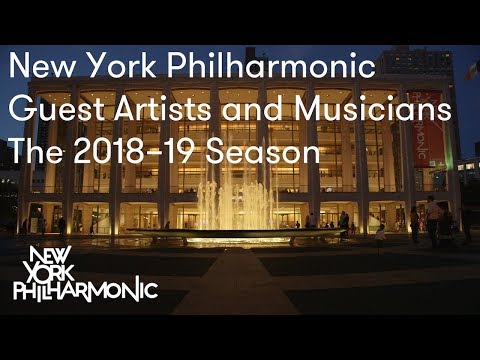 ニューヨーク・フィルハーモニー管弦楽団のゲストアーティストと音楽家を紹介します。2018-19シーズン (New York Philharmonic Guest Artists and Musicians: The 2018–19 Season)