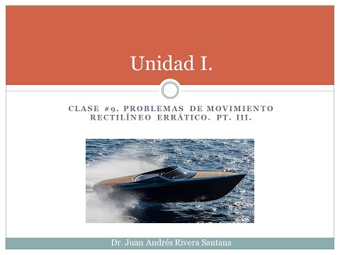 Clase #9.  Movimiento rectilíneo errático. Pt.  III.