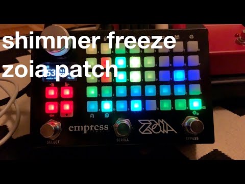 shim freeze // guitar in zoia with rhythmic shimmer delay