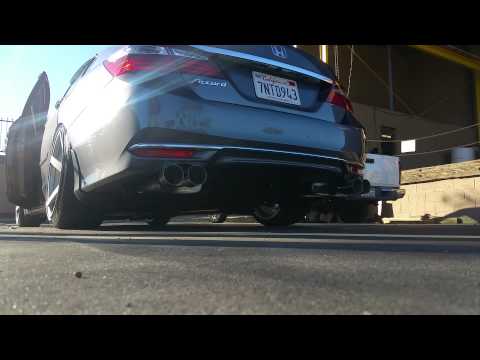 2016 accord MagnaFlow exhaust resonator delete ( royal accords )