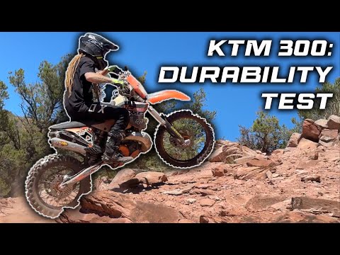 How durable is a KTM 300 2 Stroke dirt bike?