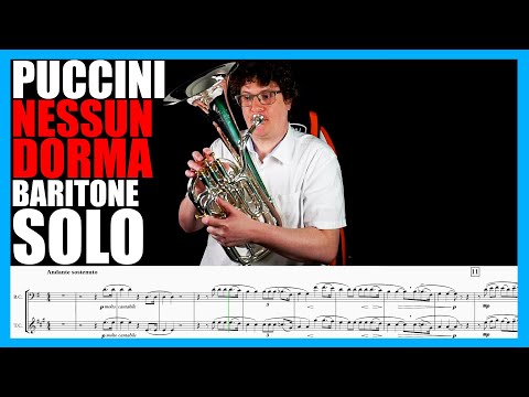 Giacomo Puccini "Nessun dorma" from Turandot. BARITONE SOLO!