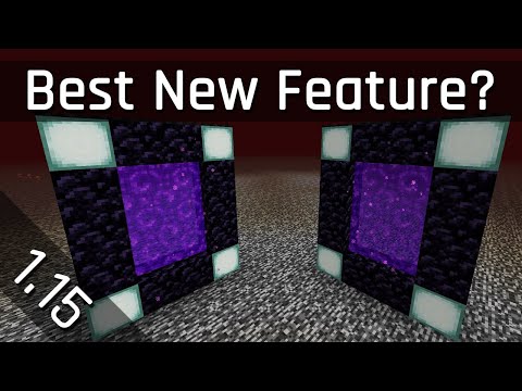 Best New Feature in 1.15? Nether Ceiling Portals Tutorial | Minecraft Java Edition 1.15