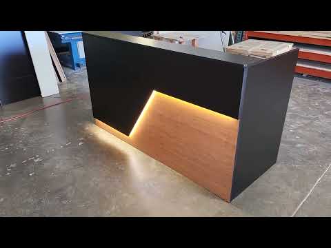 Plywood wooden reception table