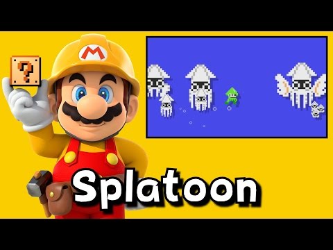 Super Mario Maker - Splatoon (Super Mario Bros.)