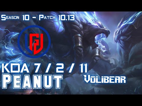 LGD Peanut VOLIBEAR vs SETT Jungle - Patch 10.13 KR Ranked