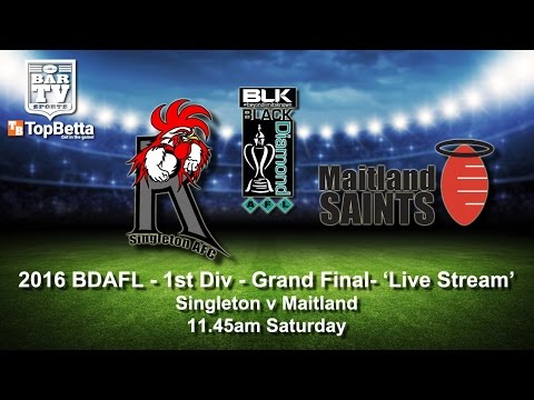 2016 - BDAFL - 1st Div - Grand Final - Singleton v Maitland