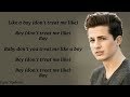 Charlie Puth Boy Lyrics