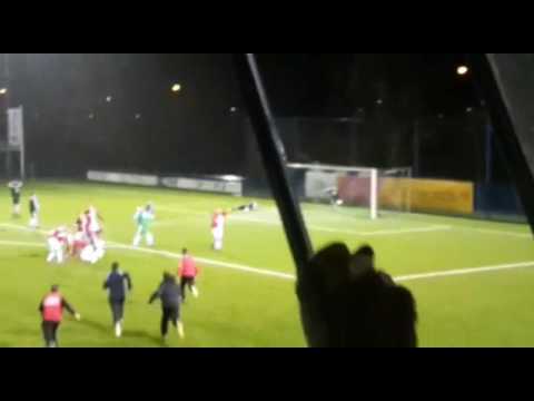 Batavia 1 -Krayenhoff 1,  beslissende doelpunt de 4-3.