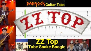 Tube Snake Boogie - ZZ Top - Guitar + Bass TABS Lesson