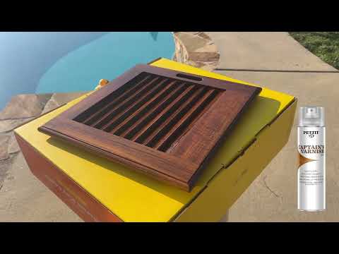 Pettit Paint - Captain's Varnish 1015 Aerosol Louvered Door