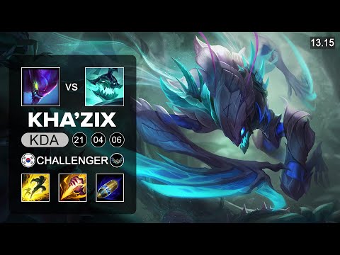 Kha'Zix vs Hercarim Jungle - KR Challenger - Patch 13.15 Season 13