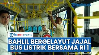 Di Depan Prabowo, Bahlil Bergelayut Jajal Bus Listrik di Magelang: Bagus Ada Warna Kuningnya