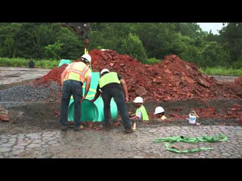 Nyloplast vs. Precast Concrete Structure Installation Comparison Video