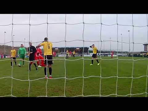 Kieran Harrison (Belper Town) sees red v Stamford 02 12 17
