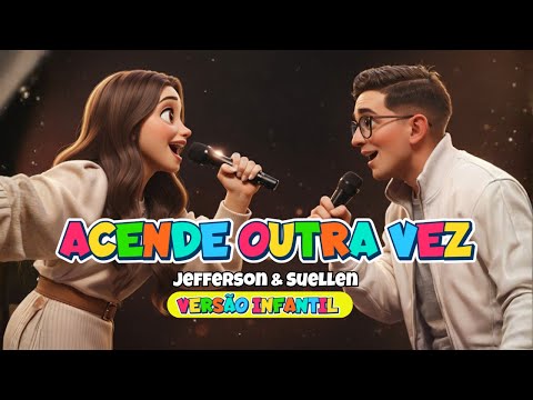 JEFFERSON & SUELLEN - ACENDE OUTRA VEZ | VERSÃO INFANTIL [COVER] | LOUVORES PARA CRIANÇA