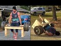 605lbs Trap Bar Carry! SCARY FAIL & BIG PR